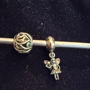 Pandora woodland fairy and nature circle charm sterling silver